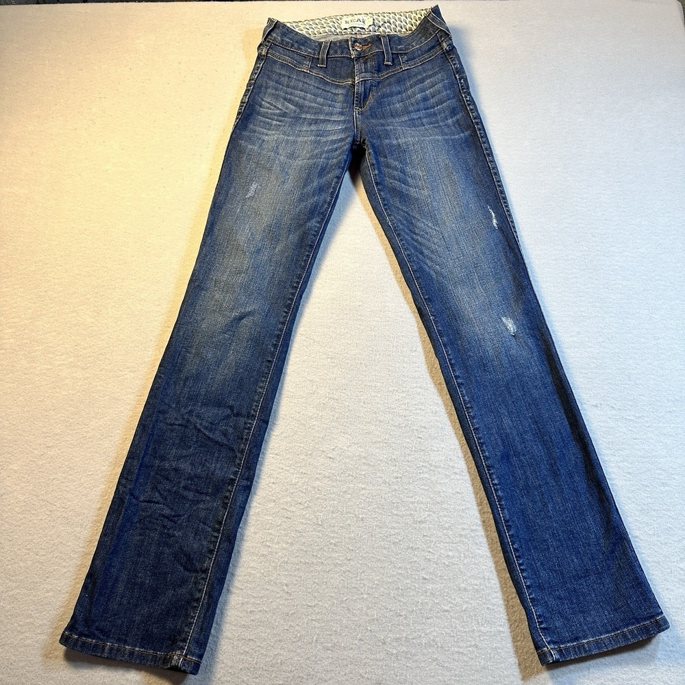 Ariat REAL Lucy Straight Leg Jeans Pacific Blue Denim Style 10037949 Womens 27R